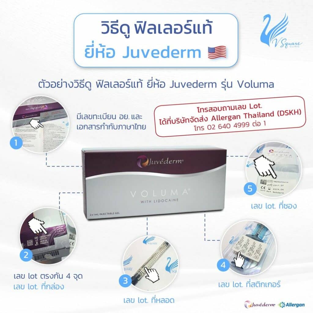 วิธีเช็กฟิลเลอร์ Juvederm