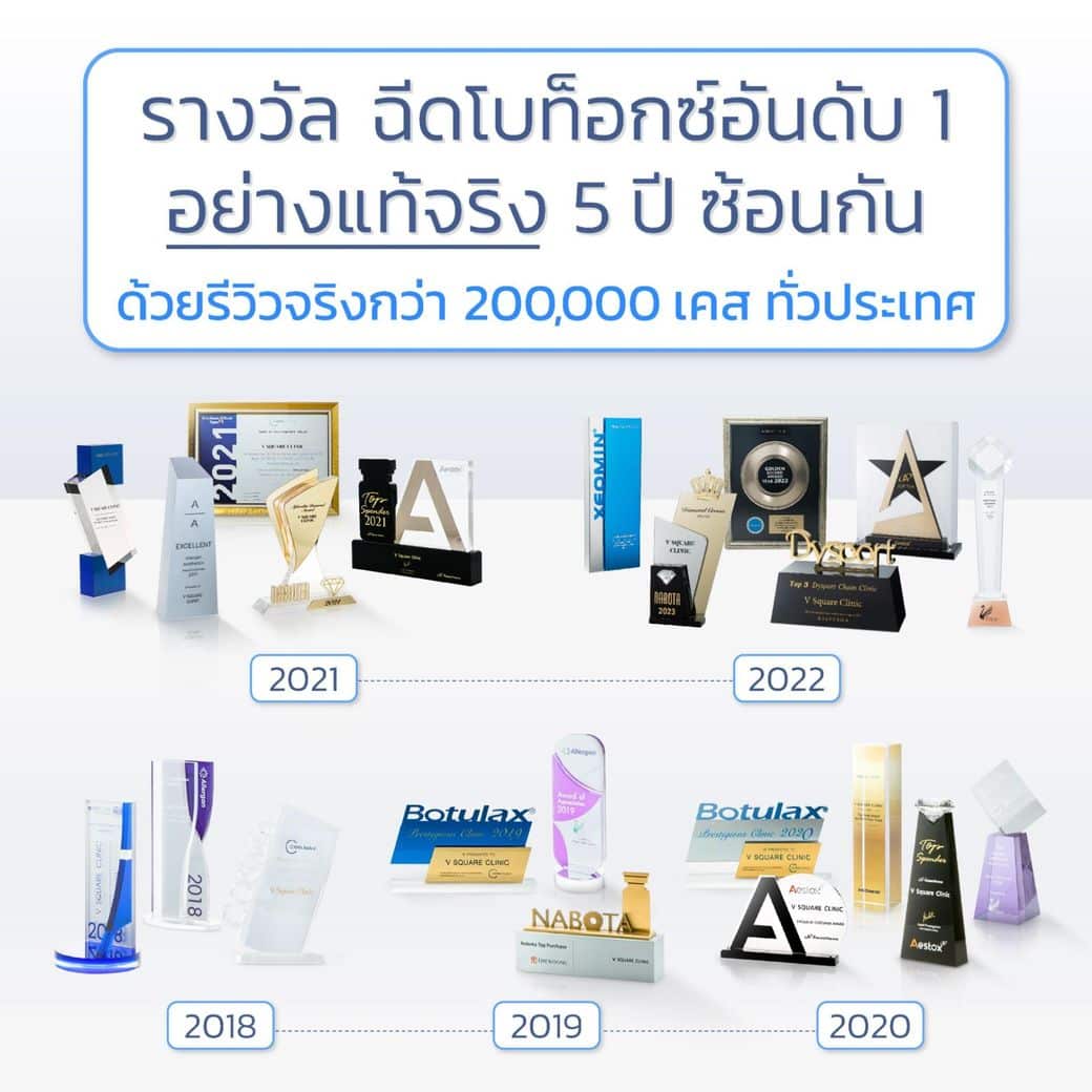 รางวัลฉีดฟิลเลอร์อันดับ 1 V Square Clinic