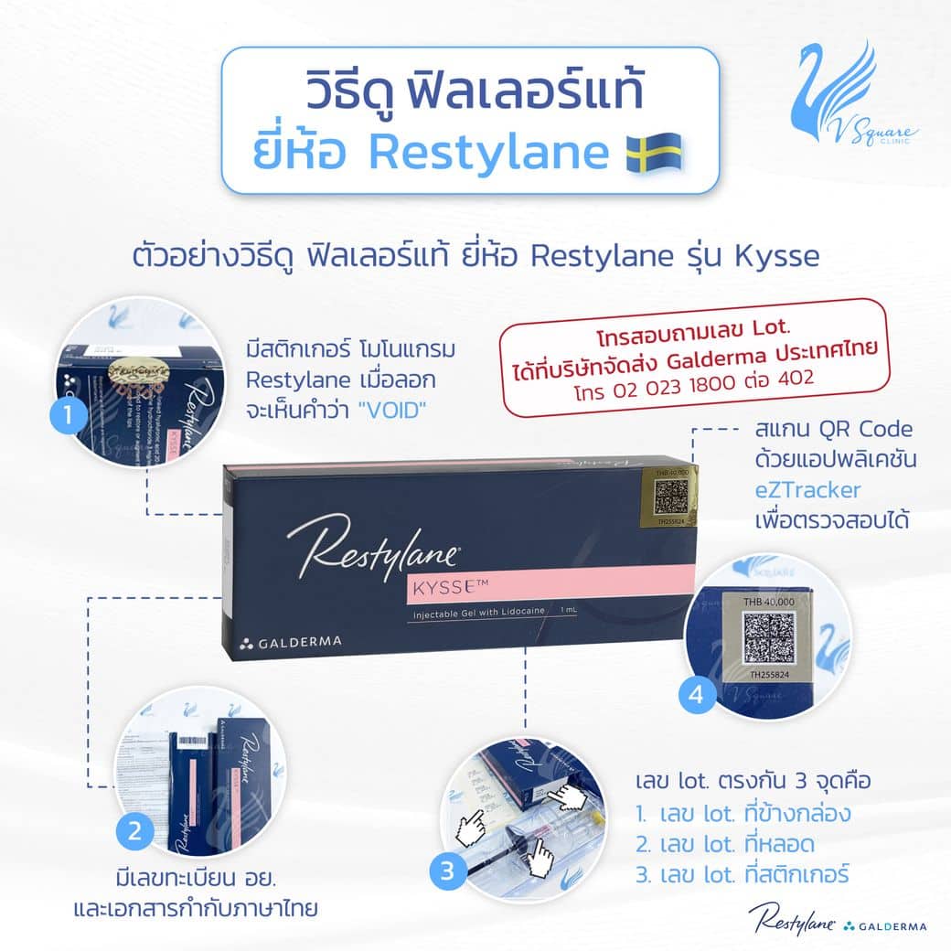 วิธีดูฟิลเลอร์ Restylane Kysse