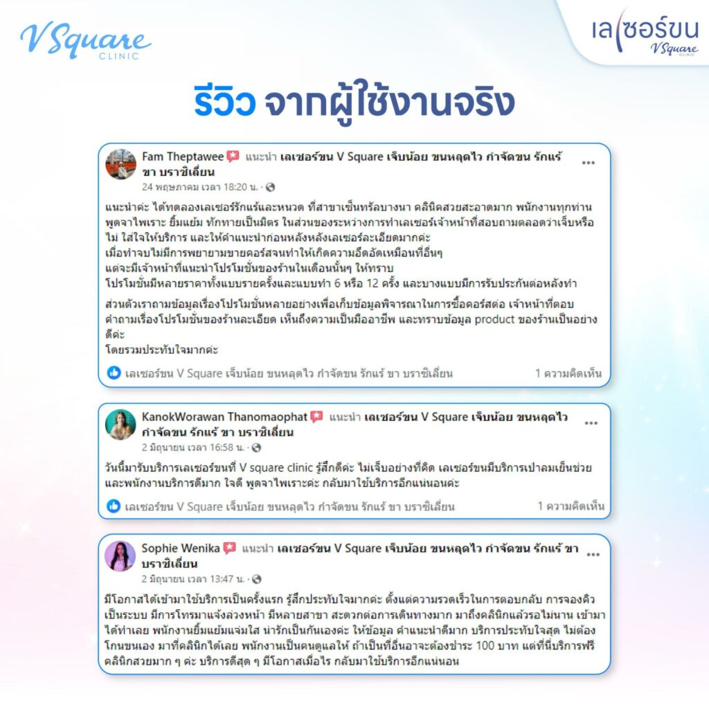 รีวิวเลเซอร์ขน