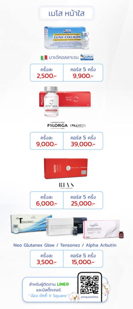 มาเด้คอลลาเจนราคา โปรโมชั่นที่ V Square Clinic(1)