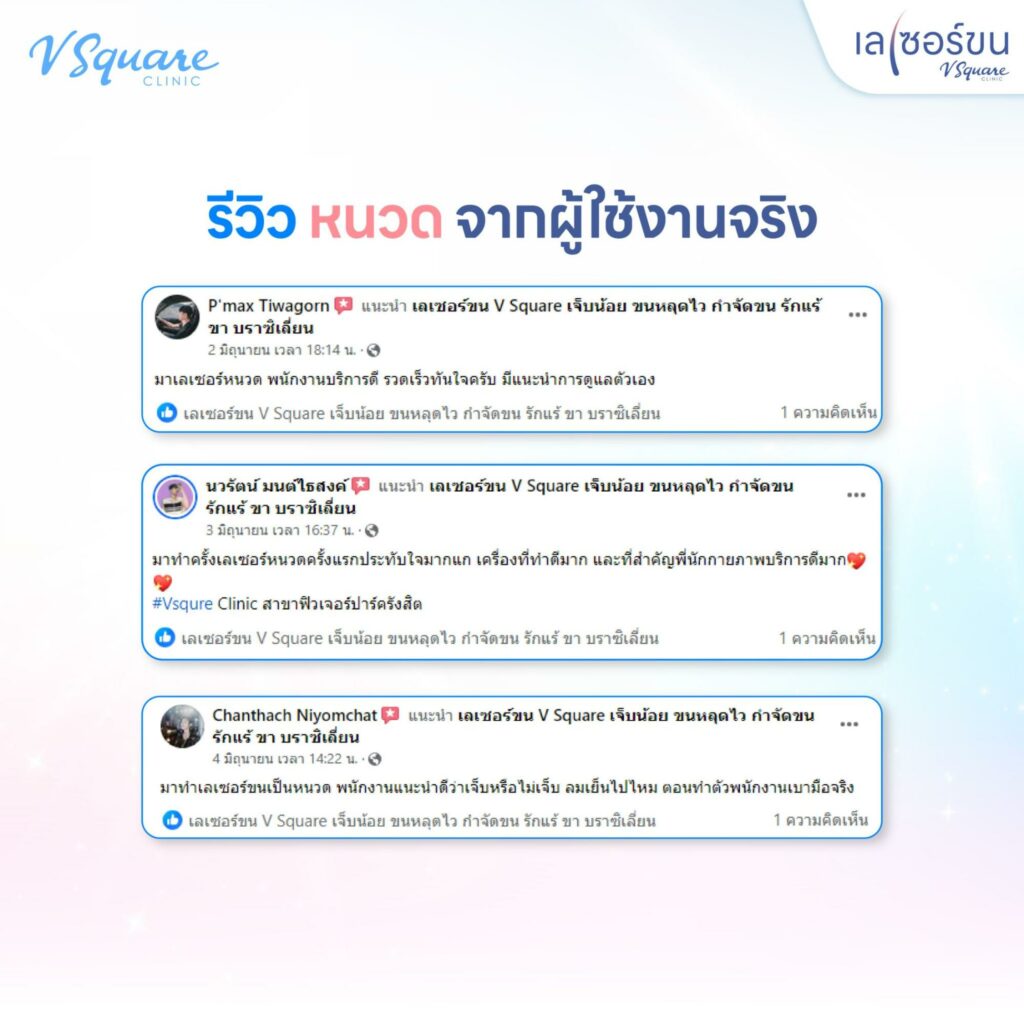 รีวิวเลเซอร์ขนหนวด