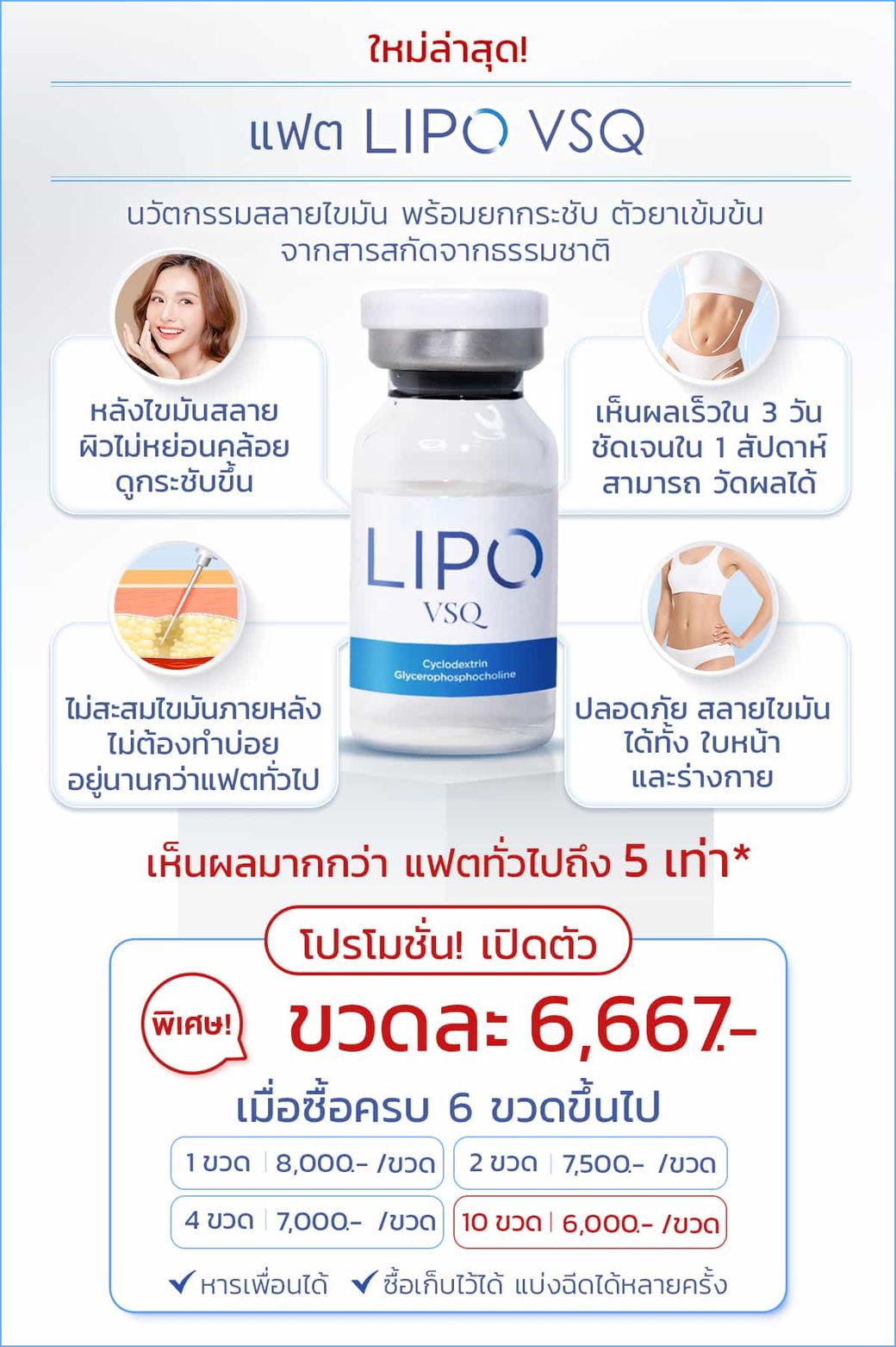 โปรโมชั่นเมโสแฟต lipo vsq