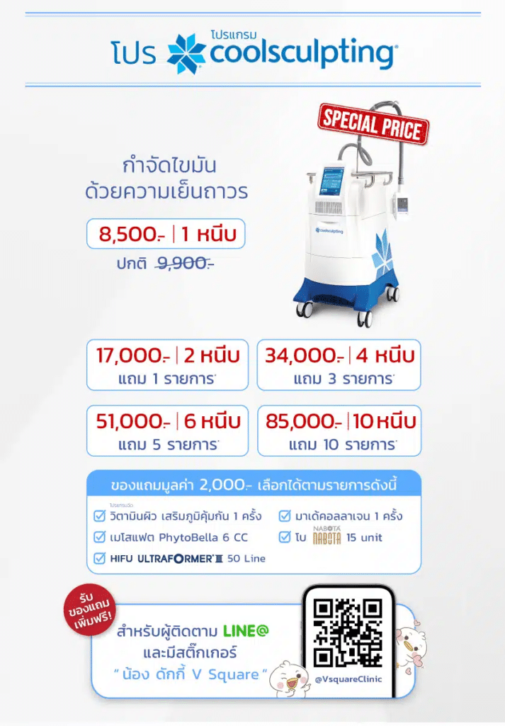 Coolsculpting ราคาโปรโมชั่น
