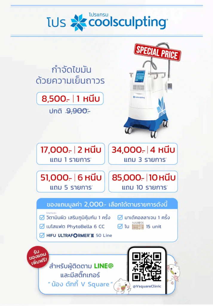 Coolsculpting ราคาโปรโมชั่น