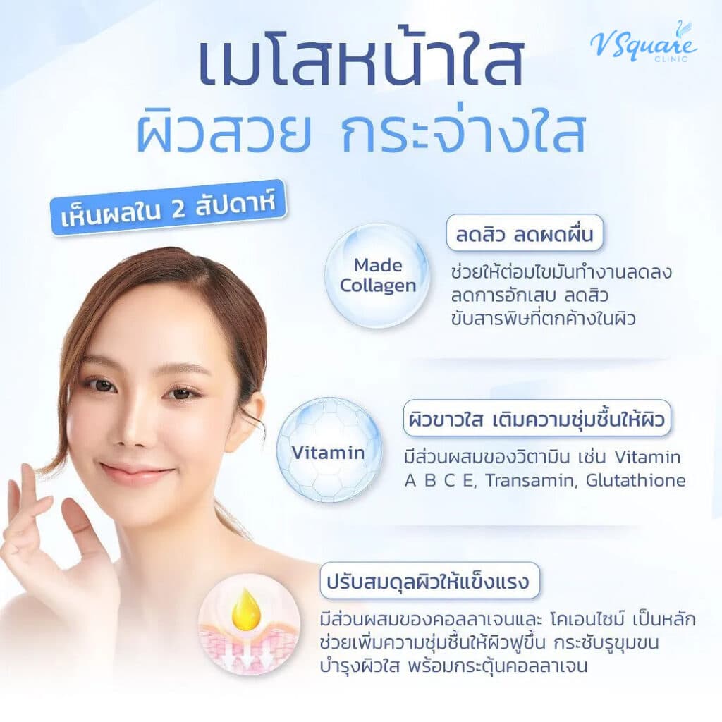 ฉีดเมโสหน้าใสช่วยอะไรบ้าง