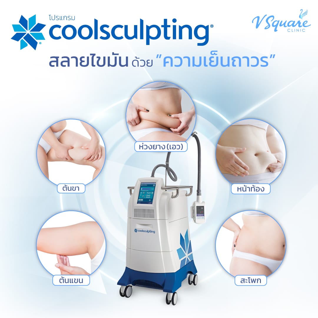 ตำแหน่งการทำ Coolsculpting