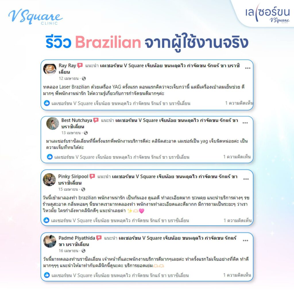 รีวิว เลเซอร์บราซิลเลี่ยน