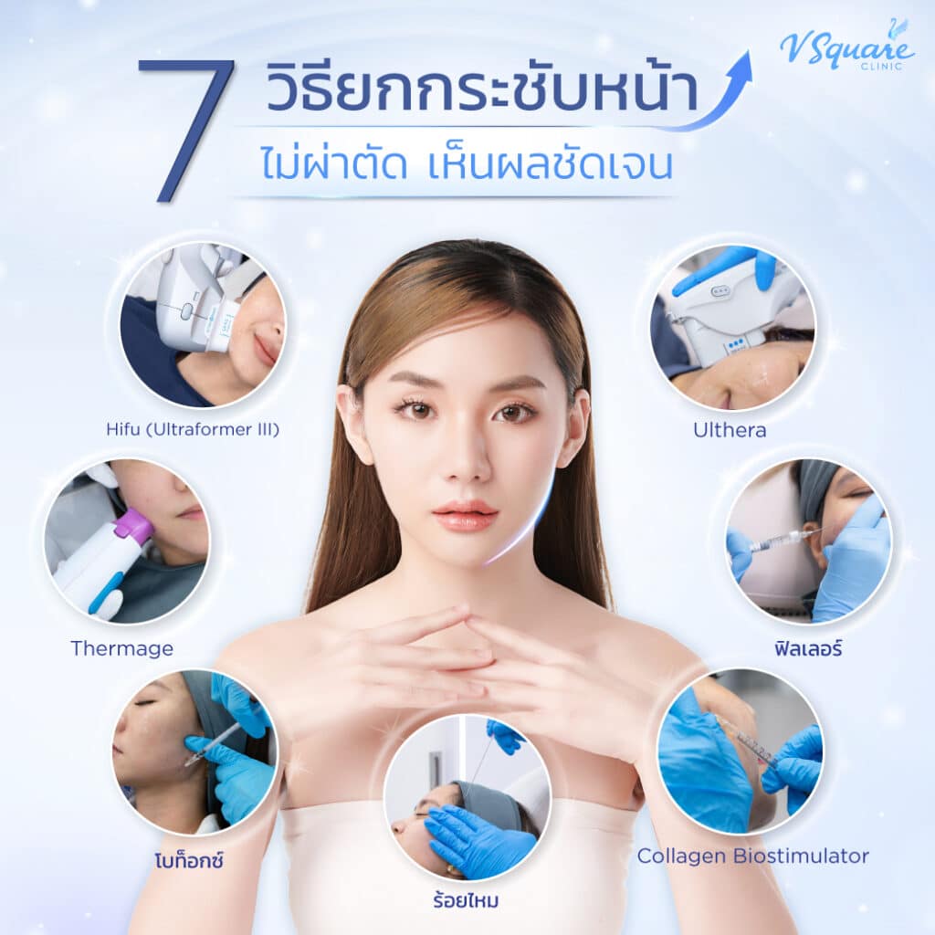 วิธียกกระชับหน้า ไม่ผ่าตัด