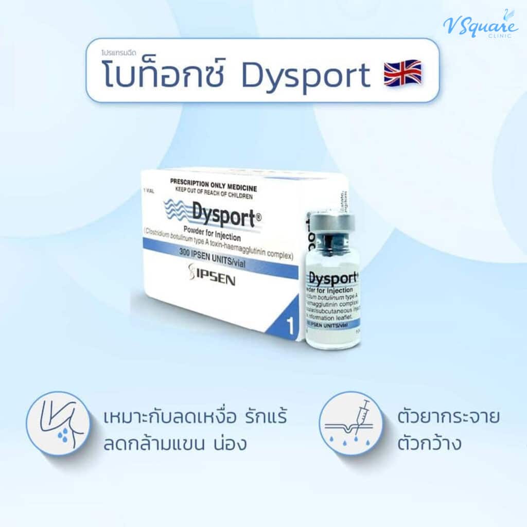 โบท็อกยี่ห้อ Dysport อังกฤษ
