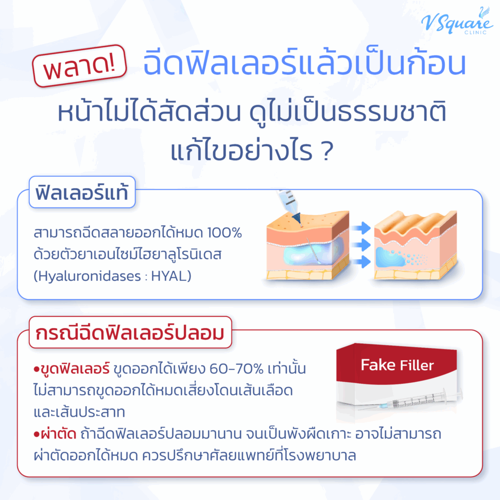 ฟิลเลอร์ขมับเป็นก้อน แก้อย่างไร