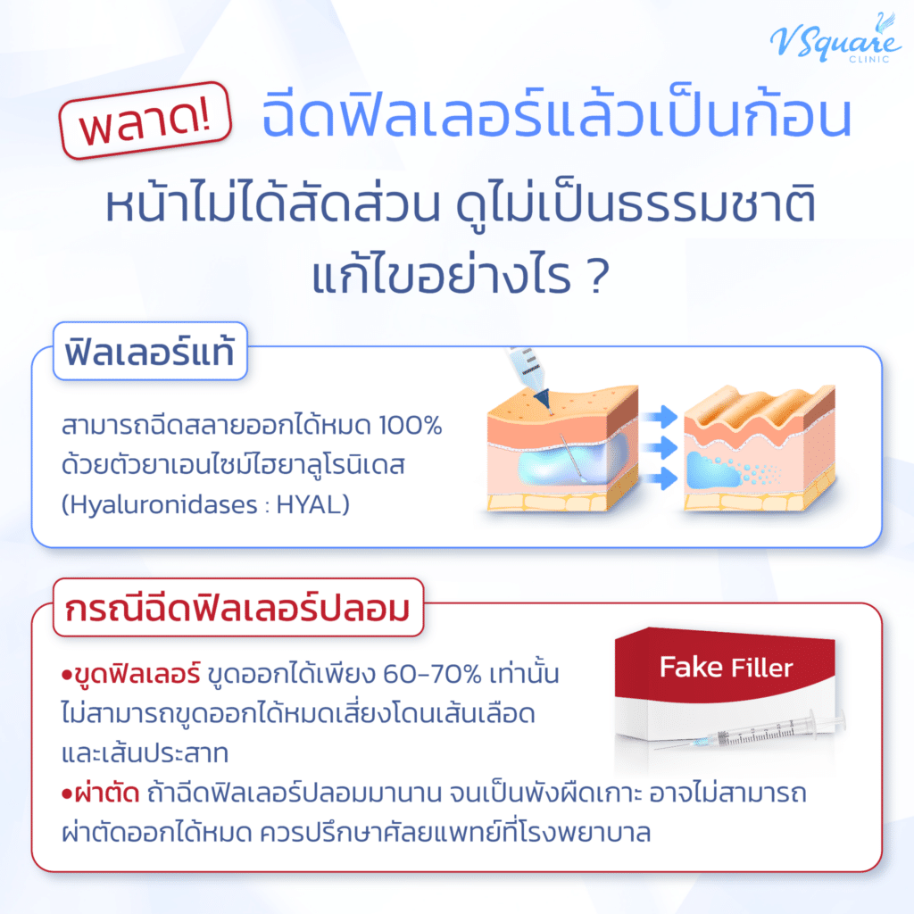 ฟิลเลอร์ขมับเป็นก้อน แก้อย่างไร