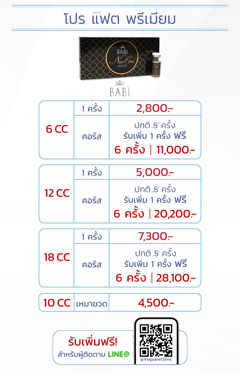 โปรโมชั่น เมโสแฟต พรีเมียม