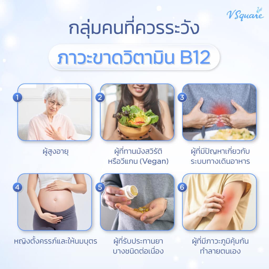 ใครบ้างเสี่ยงขาดวิตามินบี 12