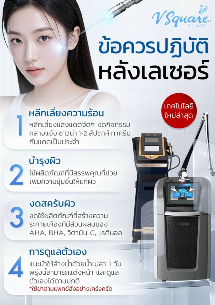 หลังเลเซอร์รักแร้ขาว