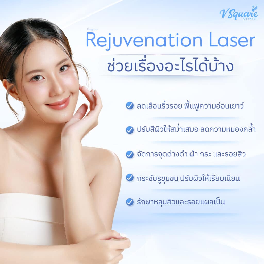 Rejuvenation Laser ช่วยแก้ปัญหาผิวอะไรบ้าง