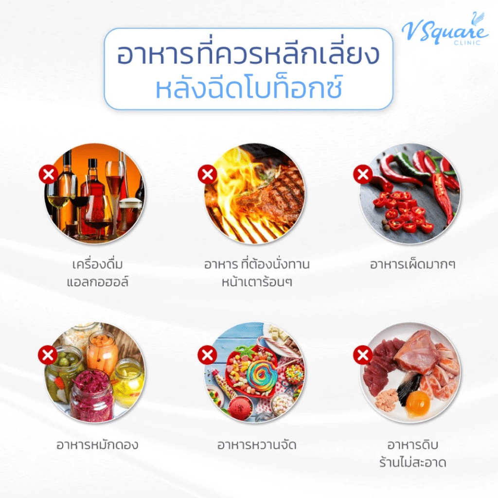 ห้ามกินหลังฉีดโบท็อก